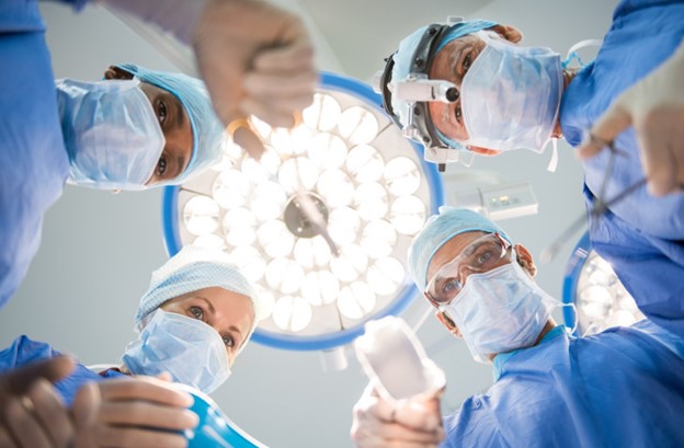 surgeons in operating room